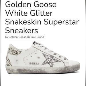 snakeskin and glitter size 37 super-star golden goose!